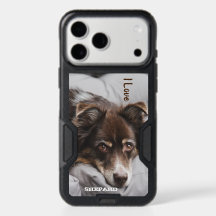 Portrait artistique de chien berger J'adore iPhone