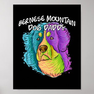 Portrait Bernese Vater Papa Poster