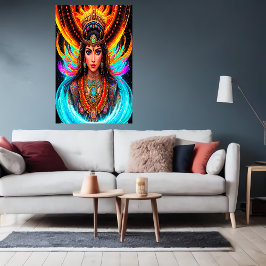 Portrait: Chalchiuhtlicue Aztec Goddess | Art der Poster