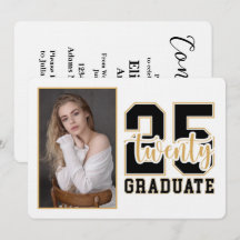 Portrait Classe de 2025 Graduation Invitation