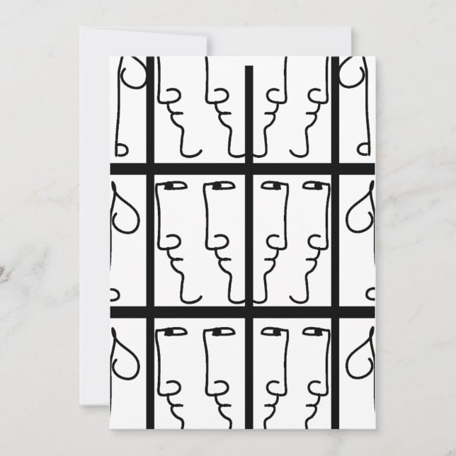 Portrait Cubiste Einladung (Vorderseite)