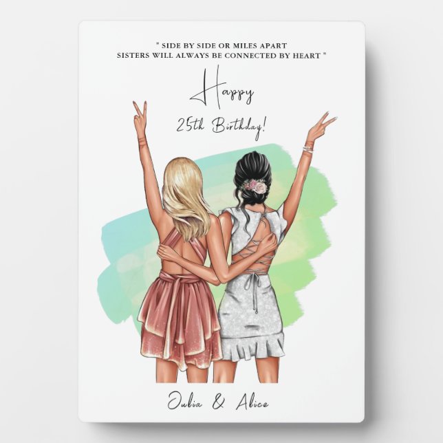 Portrait Custom Birthday Friends - Greenleaf Fotoplatte (Vorderseite)
