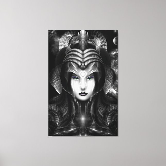 Portrait Cyiria Mitternacht Canvas Print Leinwanddruck (Vorderseite)