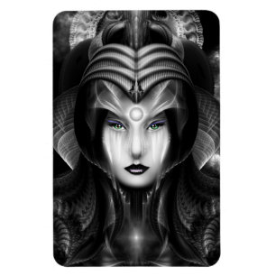 Portrait Cyiria Mitternacht Foto Magnet