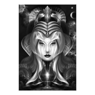 Portrait Cyiria Mitternacht Foto Print