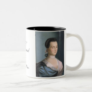 Portrait d'Abigaïl Adams et tasse de citation