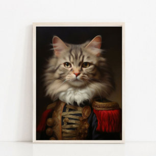 Portrait d'animal victorien, Affiche de chat royal