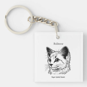 Portrait de chat balinais