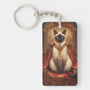 Portrait de chat siamois royal majestueux