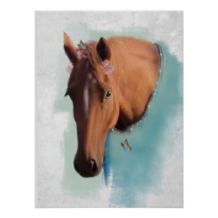 Portrait de cheval - Poster