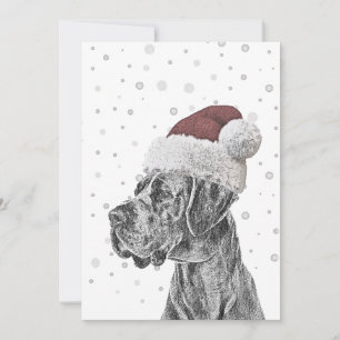 Portrait de chien et cartes de Noël Empreintes de 