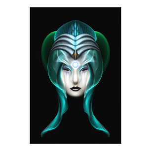 Portrait De Cyiria ISO Black Photo Print