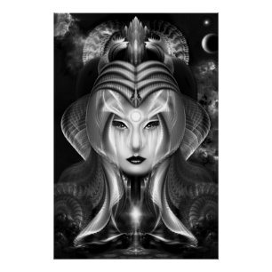 Portrait De Cyiria Minuit Bright Perfect Poster