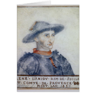 Portrait de duc de Rene I de l'Anjou