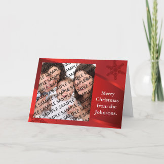 Portrait de famille Carte de voeux de Noël Modèle
