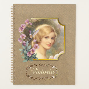 Portrait de femme assez Vintage personnalisée