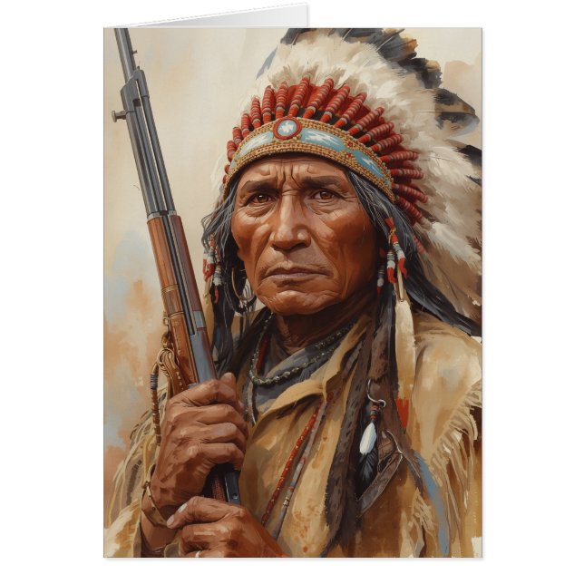 Portrait de Geronimo, chef de guerre indien (Devant)