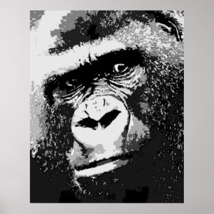 Portrait de Gorilla Poster Imprimer