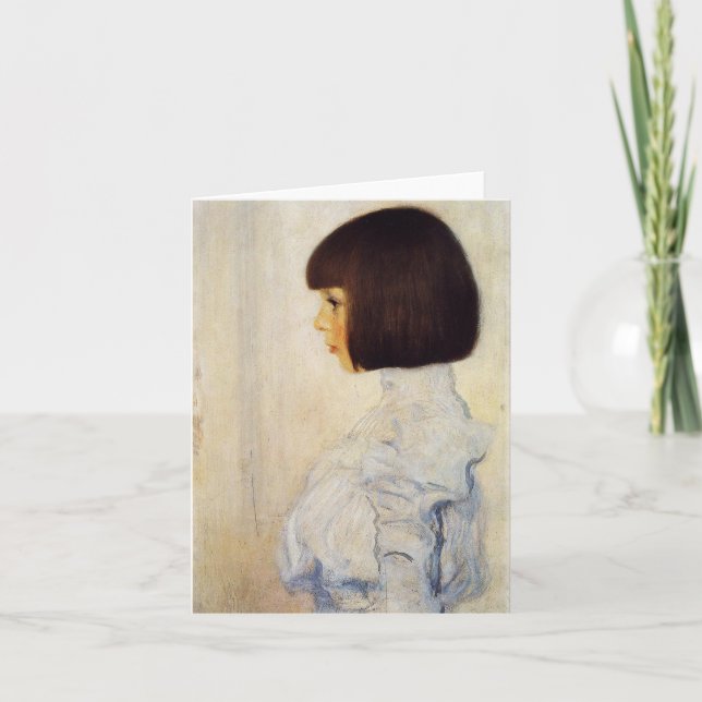 Portrait de Gustav Klimt de carte de note de (Devant)