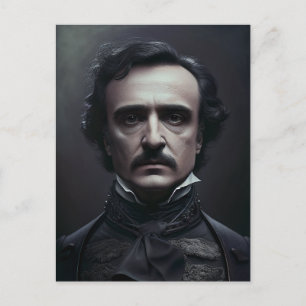 Portrait de la carte postale Edgar Allan Poe