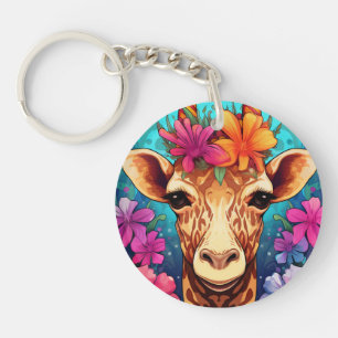 Portrait de la Giraffe florale-9321