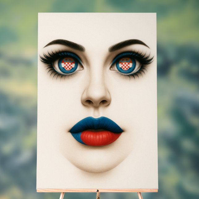 Portrait de la pop croate beauté yeux & lèvres (Neutre)