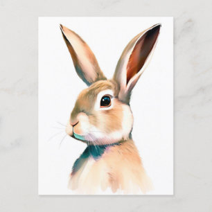 Portrait de lapin 025 Carte postale