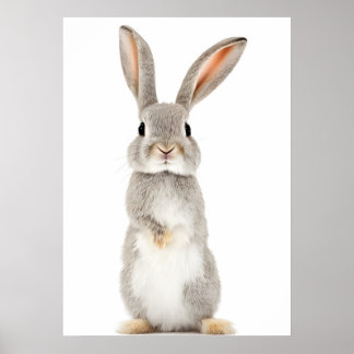 Portrait de lapin mignon Impression numérique