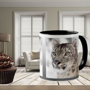 Portrait de léopard de neige Big Cat Mug