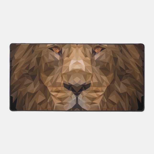 Portrait de lion géométrique (Recto)