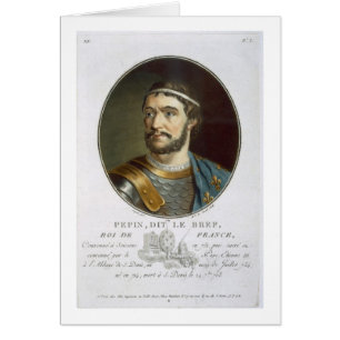 Portrait de Pepin, appelé "Le Bref", roi de franc