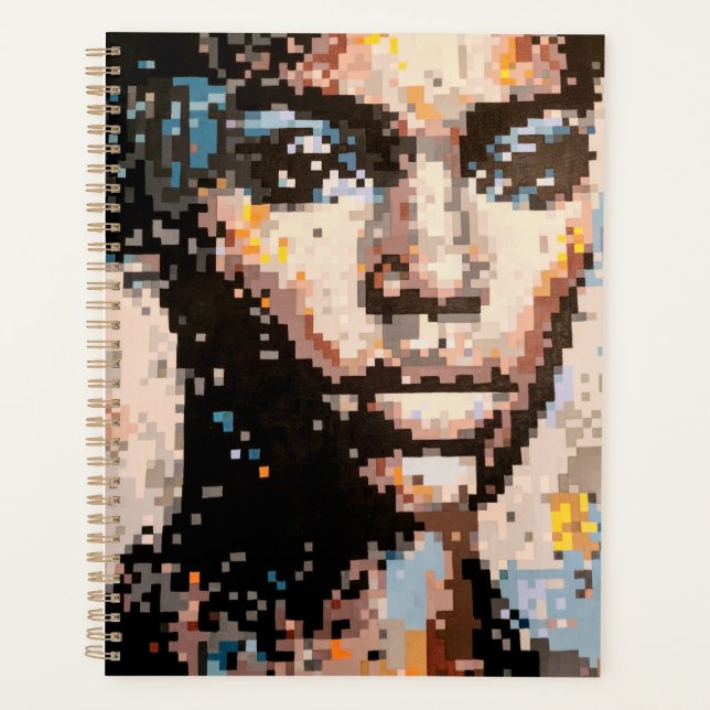 Portrait de pixel expressif (Devant)
