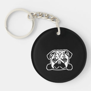 Portrait de Pug Dog Sketch