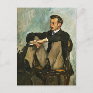 Portrait de Renoir par Frederic Bazille Carte post