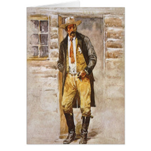 Portrait de shérif par Seltzer, Cow-boy vintage de