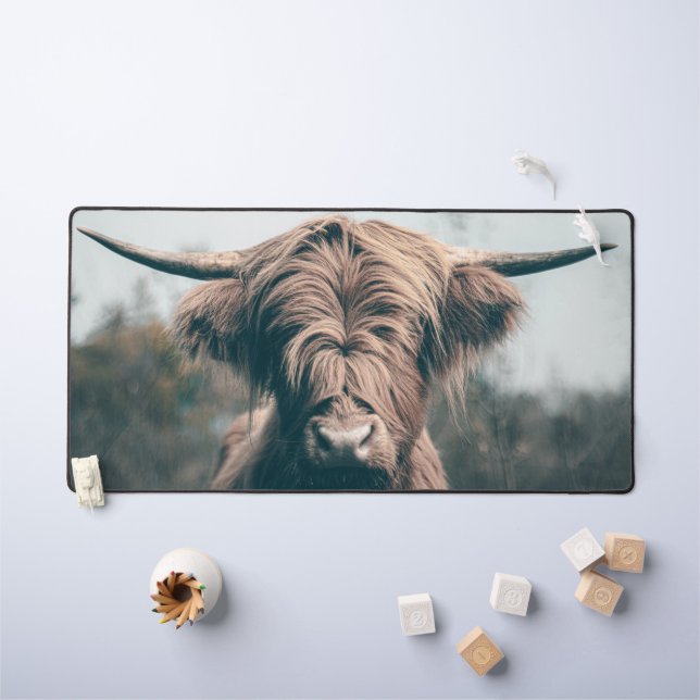 Portrait de vache Highland (Tableau pour enfants)