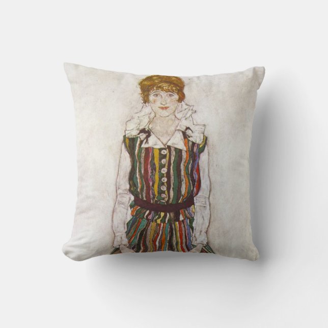 Portrait d'Egon Schiele de coussin d'Édith Schiele (Recto)
