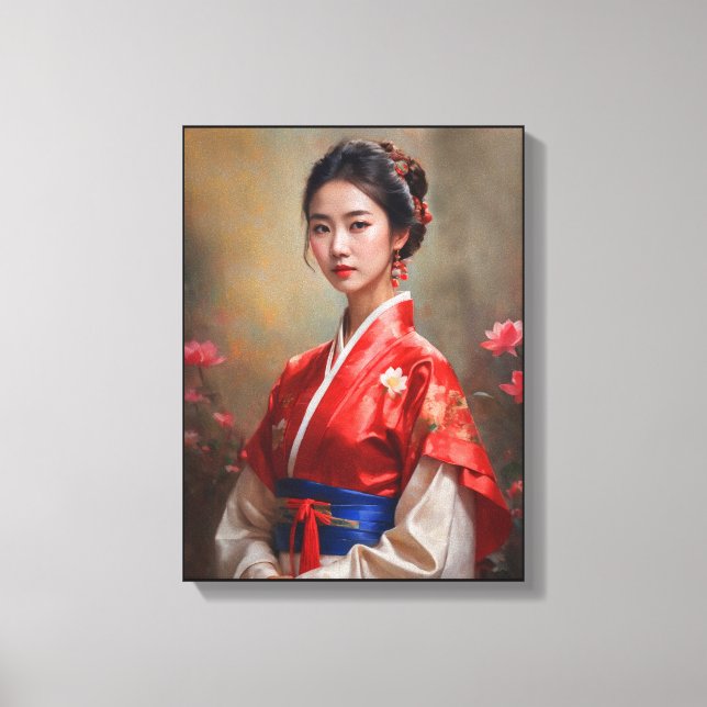 Portrait der Chinesischen Prinzessin Leinwanddruck (Vorderseite)