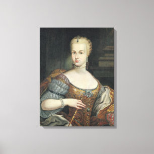 Portrait der Ehefrau Pietro Leopoldo di Lorena, Leinwanddruck