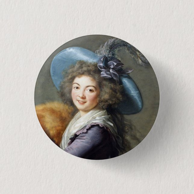 Portrait der französischen Dame Button (Vorderseite)