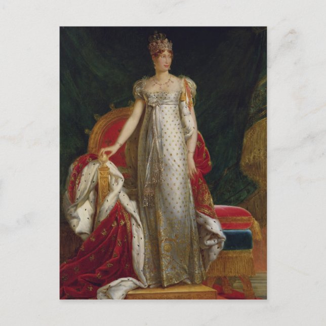 Portrait der französischen Kaiserin Marie Louise Postkarte (Vorderseite)