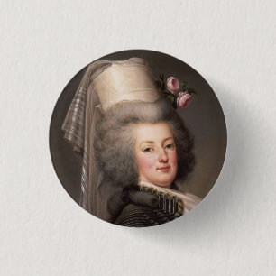Portrait der französischen Königin, Marie Antoinet Button