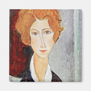 Portrait der Frau, Modigliani Magnet
