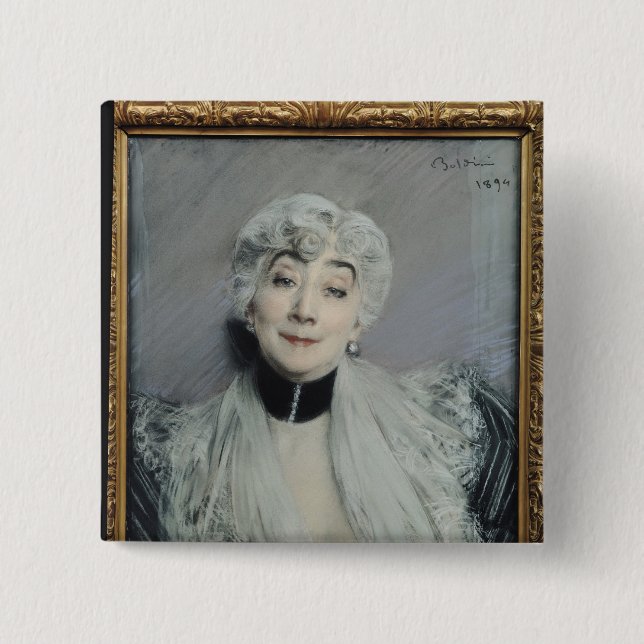 Portrait der Grafschaft von Martel de Janville Button (Vorderseite)