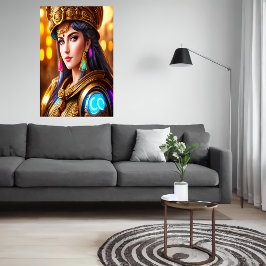 Portrait der griechischen Göttin Athena | Art der Poster