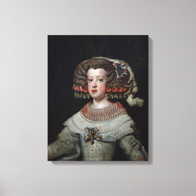 Portrait der Infanta Maria Teresa (1638-83) fut Leinwanddruck (Vorderseite)