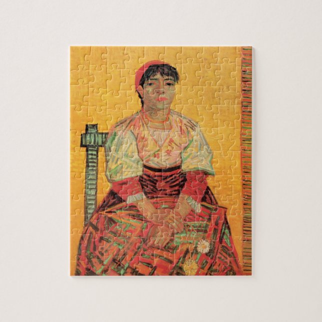 Portrait der italienischen Frau von Vincent van Go (Vertikal)
