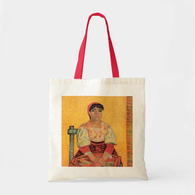 Portrait der italienischen Frau von Vincent van Go Tragetasche (Vorne)