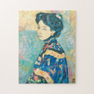 Portrait der japanischen Frau (von Fujishima Takej