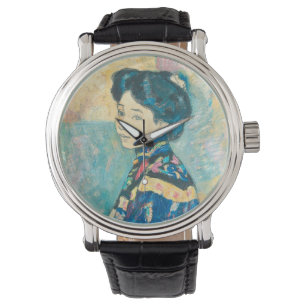 Portrait der japanischen Frau (von Fujishima Takej Armbanduhr